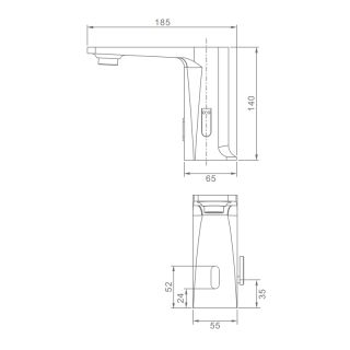 Смеситель для раковины сенсорный Raglo R51.17 хром